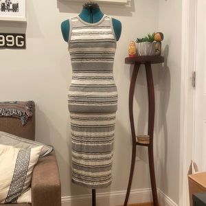 Black/white Fitted Urban Outfitters Dress